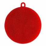 Scrub Buddy Hygienic Silicone Red Sponge