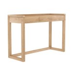 The Austick Desk - American Oak Cotton White
