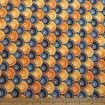 Visse Nylon Pique Circle Mustard 13328