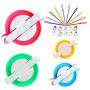 Pompom Maker Kits Pom Pom Knitting Loom Kit Fluff Ball Weaver Needle Craft Diy Knitting Crochet Craft Tool Kit 4PS Pompom MAKER+10PS Knitting Stitch