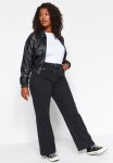 Plus Wide-cut Jeans - Anthracite