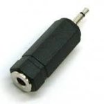 Audio Adapter 2.5MM Mono Jack - 3.5MM Mono Socket - 2.5MM Mono Jack - 3.5MM Mono Socket