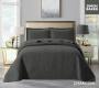 Simon Baker Primrose Quilted Bedspread Charcoal Various Sizes - Super King - 320CM X 270CM + 2 Pillowcases 50CM X 70CM + 5CM / Charcoal