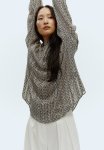Patterned Blouse - Light Beige Patterned
