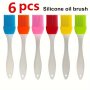 6PCS Silicone Basting Brushes - Heat Resistant Non-slip Grip For Bbq Baking & Camping - Easy Clean & Dishwasher Safe