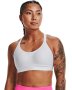 Women's Ua Infinity Mid Covered Sports Bra - White / Md