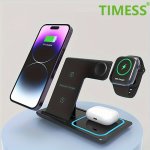 3 In 1 Fast Charging Station Folding Wireless Charger Stand For Iphone 14 13 12 11/PRO/MAX/MINI/PLUS X Xr Xs/max Se 8/PLUS For I