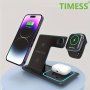 3 In 1 Fast Charging Station Folding Wireless Charger Stand For Iphone 14 13 12 11/PRO/MAX/MINI/PLUS X Xr Xs/max Se 8/PLUS For Iwatch 1-8