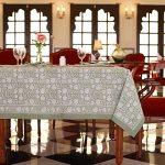 Labhanshi Indian Handblock Print Pre-washed Cotton Floral 60X90 Inch Rectangle 6-SEATER Tablecloth|rustic Farmhouse Decorative P