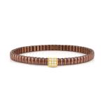 Extension Coloured Bracelet With Square And Stones