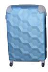 Smte 1 Piece Luggage 20 Inch Suitcase Light Blue With Keychain