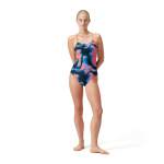 Speedo Women's Allover Fixed Crossback 1 Piece Swimsuit