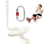 Zipline Seat Fo Adults Zip Line Replacement Seat For Adults Zip Line Accessories With Carabiner & Adjustable Nylon Rope