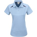 Ladies Splice Golf Shirt Light Blue