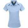 Ladies Splice Golf Shirt Light Blue