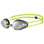 Arena Junior Tracks Mirror Racing Goggles Silver Black