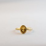 Oval Large - Citrine - Small