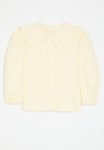 PoP Candy Peter Pan Collar Shirt-ecru