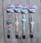 Jelebebe 3IN1 Silicone Teething Dummy Clips-assorted