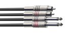 FTS-C2632RCA18 2X6.35MM Mono Jack To 2RCA 1.8M