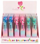 Cute Character Multi-color Ballpoint Pens Fluffy Cartoon Pen Collection