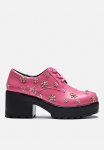 A Stolen Bloom Lace Up - Pink Flowers