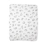 Babes & Kids Little Acorn 2 In 1 Moses Basket Fitted Sheet Changing Mat Cover - Dinosaurs