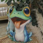 Shaped Pillow Froggie Frog