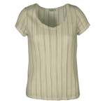Sheer Stripe T-Shirt - Sage L