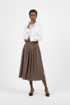 A-line Skirt - 40 Brown