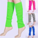 1 Pair Solid Rib-knit Leg Warmers All-match Boot Socks Women's Stockings & Hosiery