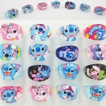 Official Authorized 10 20PCS Assorted Varieties Disney Animation Stitch Rings Cartoon Stitch Acrylic Rings Party Gift