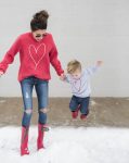 Matching Heart Tracktop Mom-m XL CHILD-3-4Y - The Purple Lovey