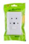 Eurolux Socket 2X4 1X3PIN Classic White Crabtree