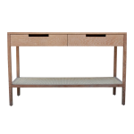 Hudson Rattan Shelf Server - Smoke Finish