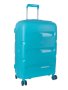 CELLINI Cruze Medium 65CM 4 Wheel Trolley Case Turquoise