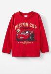 Cotton On License Long Sleeve Tee - Lcn Dis Varsity Red Cars Piston Cup