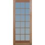 Patio Door Engineered Hardwood 18 Light Unglazed / Without Glass -W813XH2032MM