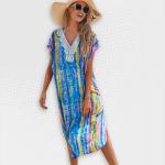 Women's Rainbow Bands Beach Cover-up