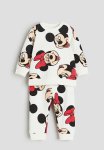 2 Piece Sweatshirt Set - White Minnie Mouse