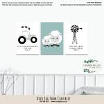 Canvas Duck Egg Farm Set With Bible Verses
