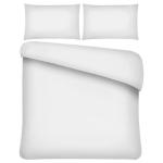 Plain White Double Duvet Cover