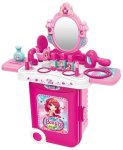 Zs - 3-IN-1 Portable Princess Beauty Vanity & Travel Suitcase