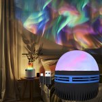 Aurora Light Ball Projector - Remote Controlled Pvc Material Portable MINI Creative Light Toy With Colorful Shining Aurora Effec