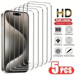 5PCS Tempered Glass For Iphone 14 11 12 13 15 Pro Max MINI Screen Protector For Iphone XS Max X Xr 7 8 Plus