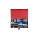 Socket Set 19PC 1 4" 4-13MM 12PT