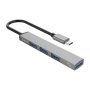 Orico Type-c To 4-PORT USB2.0 Hub AH-13-GY-BP