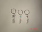 Blue Lace Agate Assorted Keyring B178