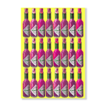 Tabasco Pink And Yellow Art Print - A1