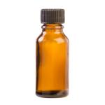 20ML Amber Glass Aromatherapy Bottle With Screw Cap - Black 18 410